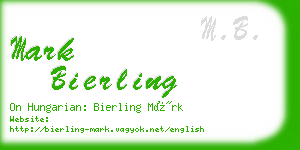 mark bierling business card